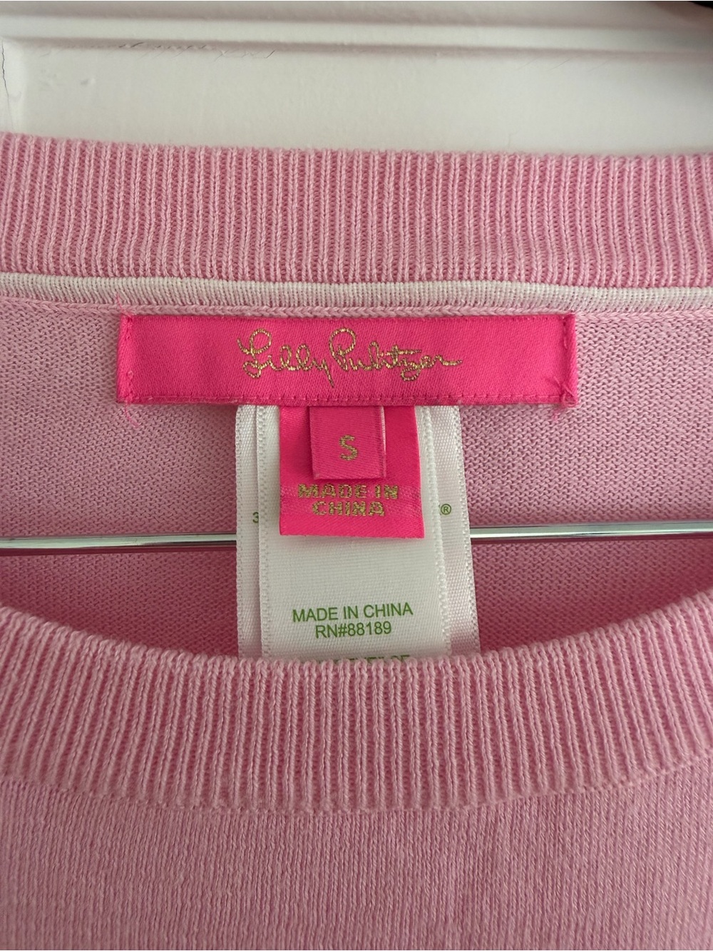 Lilly Pulitzer Light Pink Long-Sleeve Tassel Sweater - Picture 2 of 3